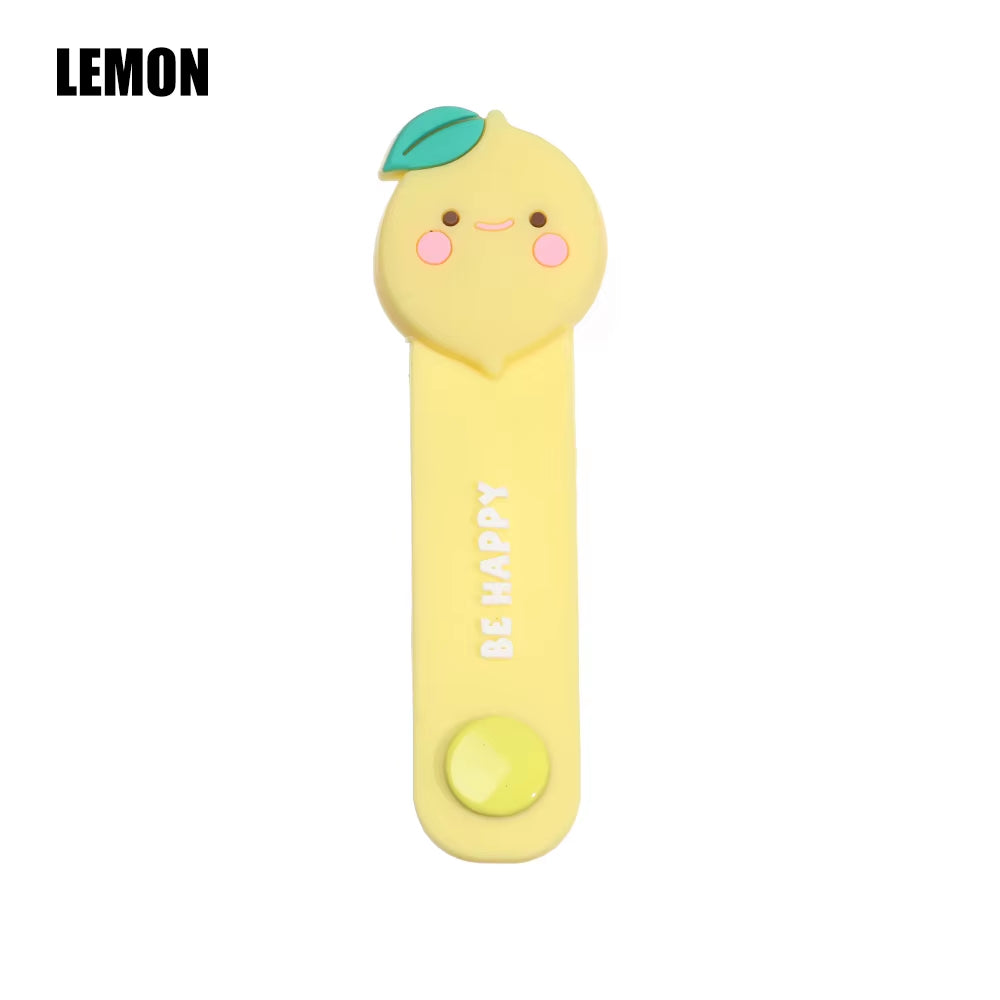 Cute Cartoon Data Cable Organizer Multifunction Cord Protector Bookmark Clips Wire Cord Winder Data Line Storage Earphone Winder