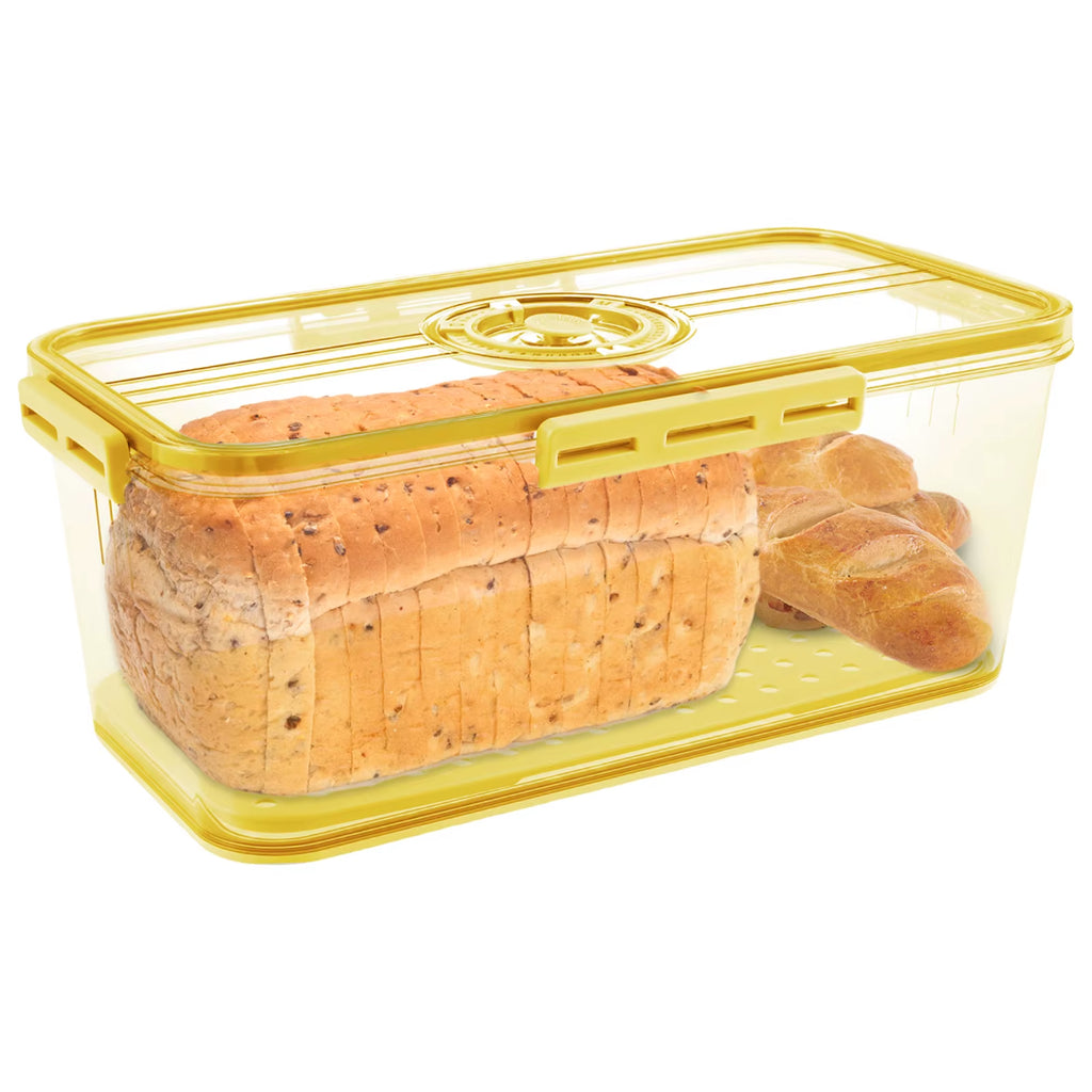 Bread Preservation Box Sealing Bread Toast Storage Container Kitchen Food Keep Fresh Organizer with Snap Time Recording