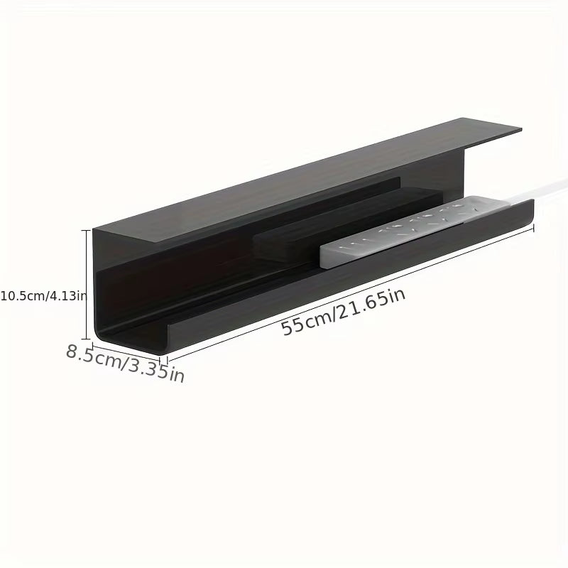 Undertable Cable Management Rack without Punching Storage Box Computer Desk Bottom Wire Fixing Plug Arrangement