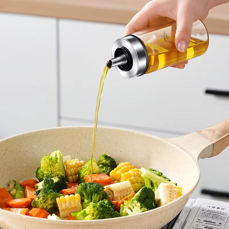 Rotating Seasoning Bottle Set, Kitchen Storage Bottle, Spice Jar Rack, Olive Oil Bottle Set, Pepper Bottle Set, Salt Bottle Set