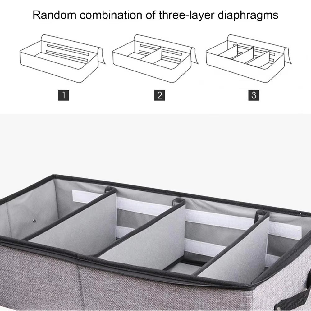Transparent Creative Shoe Cabinet Dust-Proof Foldable Multi-Grids Shoes Storage Bag Organizer Holder Box under Bed Closet