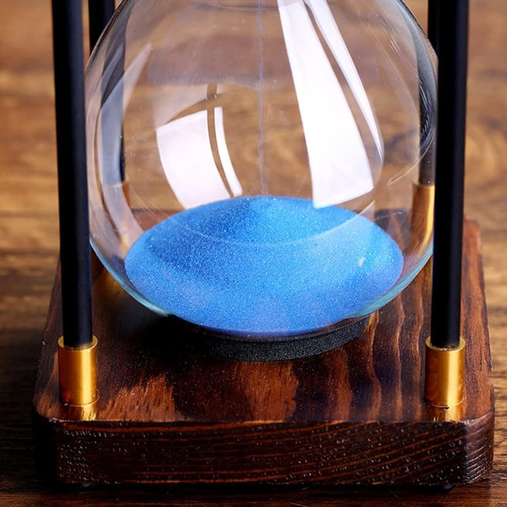 Premium Large Hourglass Sand Timer 60 Minutes, Decorative Sandglass Clock, Modern Hour Glass Timers Gift for Men & Women, Time Management Tools for Classroom Kitchen Home Office Desk Decor