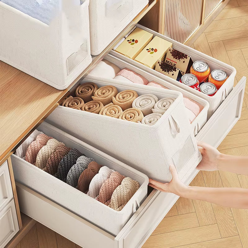1Pc Wardrobe Clothes Organizer Box Underwear Storage Box Narrow Wardrobe Gaps Storage Basket save Space Durable Organizer Box