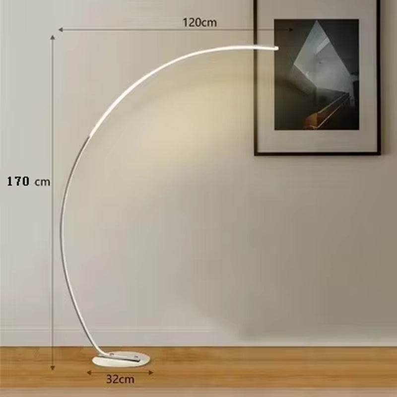 Arc RGB Floor Lamps Black White C APP Remote Floor Lights Nordic LED Corner Light for Dining Living Room Decor Indoor Lighting