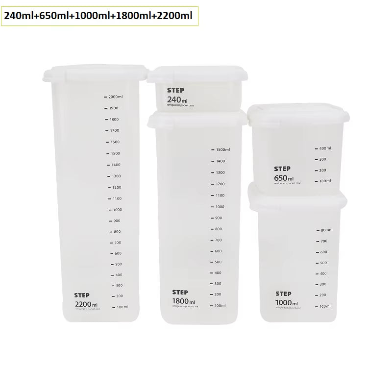 Plastic Sealed Cans Kitchen Storage Box Transparent Food Canister Keep Fresh New Clear Container in Different Capacity