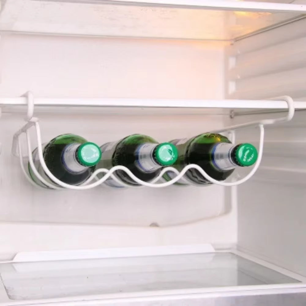 Kitchen Supplies Refrigerator Organizer Rack inside Shelf Beer Wine Bottle Holder Rack Kitchen Storage Shelves Accessories Tools