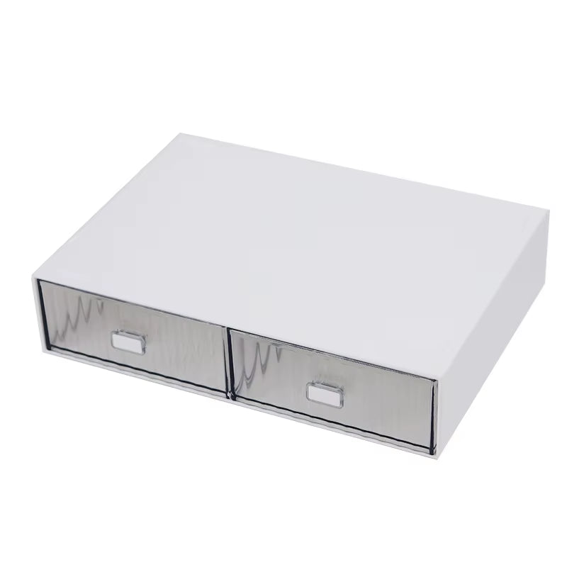Ins Acrylic Pen Holder Storage Box Desktop Stationery Pen Box Office Transparent Large-Capacity Drawer Makeup Organizer Cosmetic