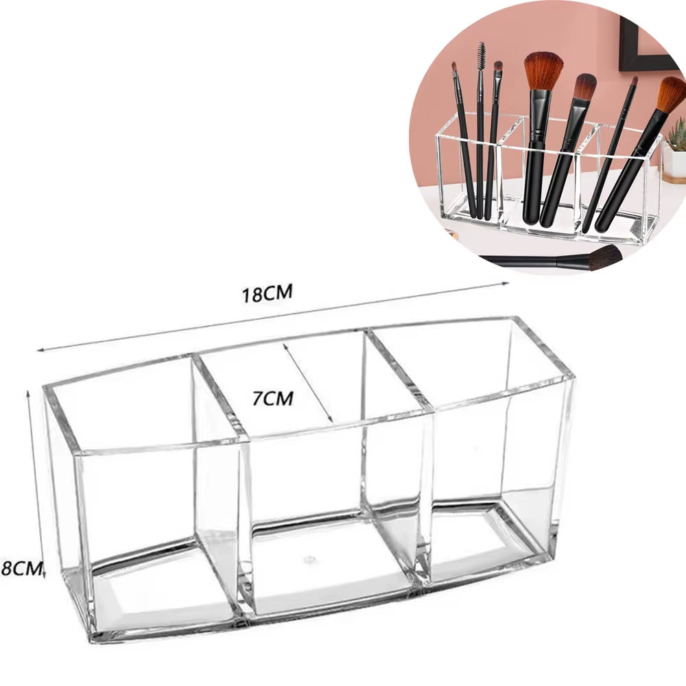 Large 8Girds Makeup Holder Eyeshadow Palette Storage Organizer Cosmetic Case 2In1 Desktop Drawer Storage Box Lipstick Holder