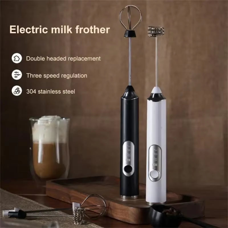 High Quality Wireless Electric Milk Frother Whisk Egg Beater USB Rechargeable Handheld Coffee Blender Milk Shaker Mixer Foamer