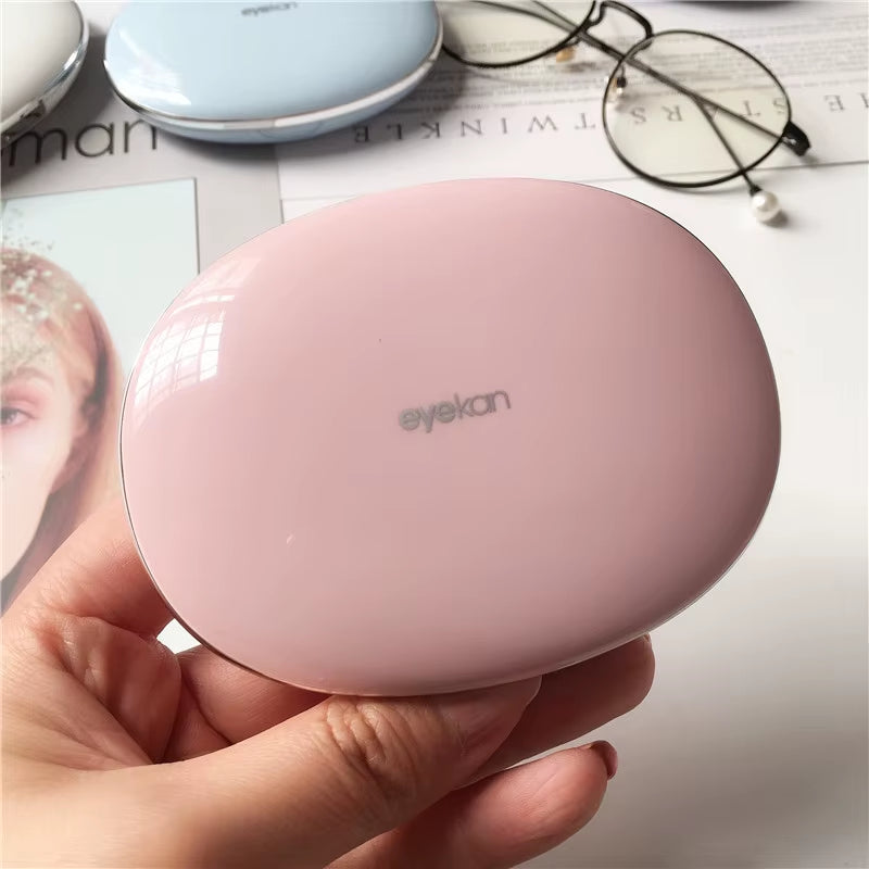 Ultra-Thin Magnetic Attraction round Contact Lens Case with Mirror Storage Box Lens Container Gift Elegant Eye Contacts Case