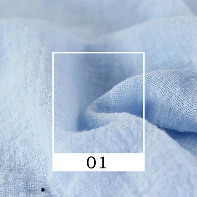 Soft Linen Cotton Fabric Organic Material Pure Natural Flax for Sewing DIY Handmade Clothes Patchwork Fabric