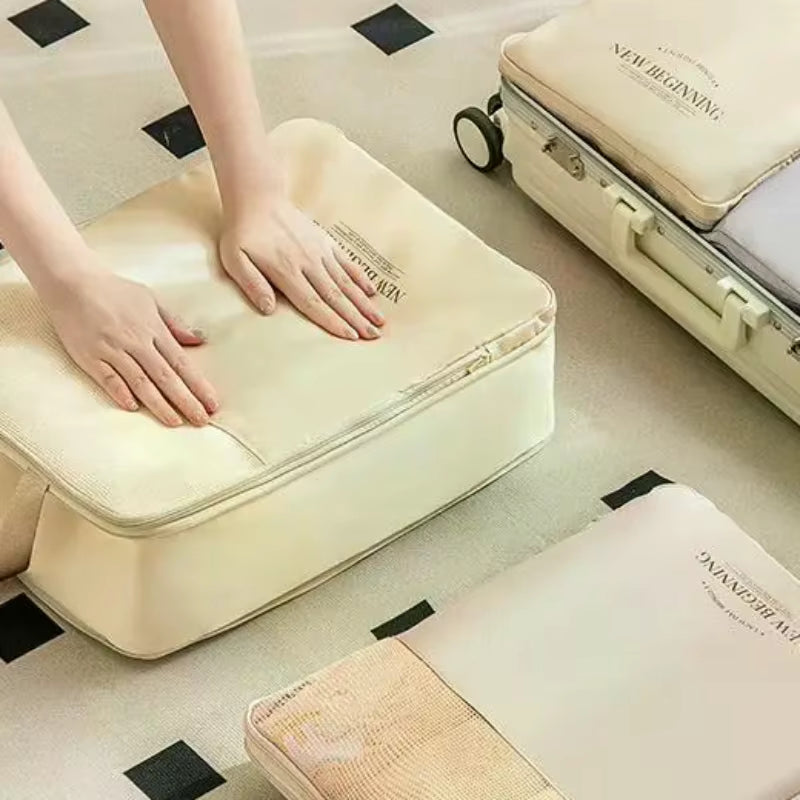 Travel Compression Packing Cube Travel Bag Luggage Organizer Travel Essentials Carry on Luggage Compression Storage Organizer