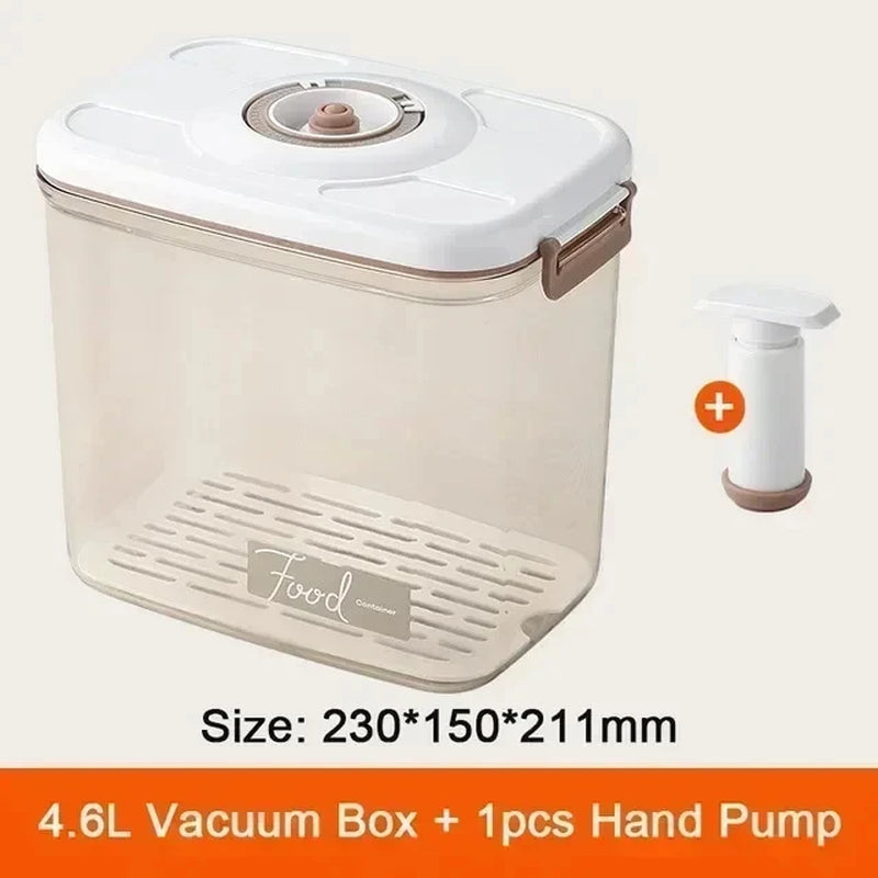 Food Vacuum Storage Box Sealed Kitchen Fresh-Keeping Box Large Capacity Food Transparent Storage Container with Vacuum Pump