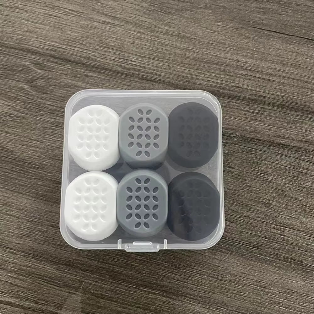 6Pcs Silicone Chews Jawline Trainers Kit Portable Neck Muscle Trainers for Women Men