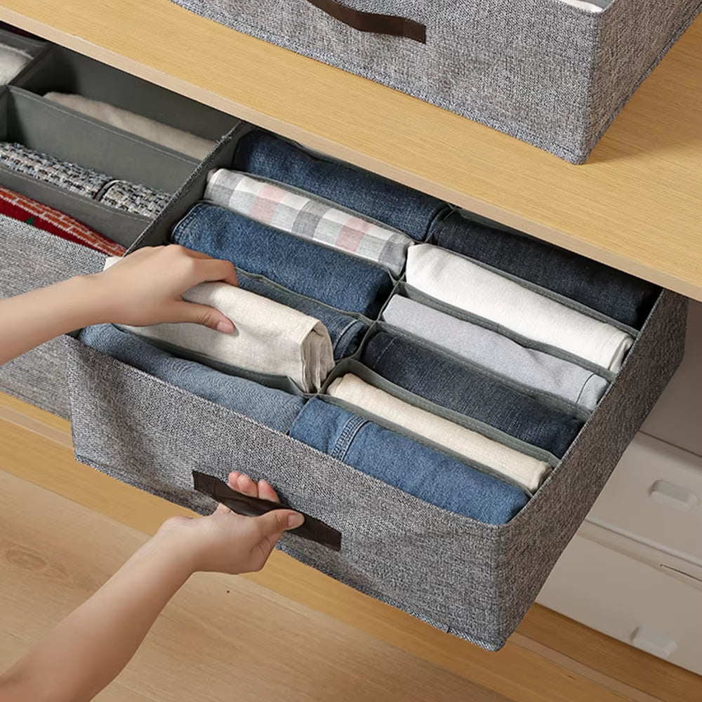Closets Clothes Organizer Pants Jeans Storage Box Cabinet Organizer Drawers Underwear Socks T-Shirt Wardrobe Storage Organiser