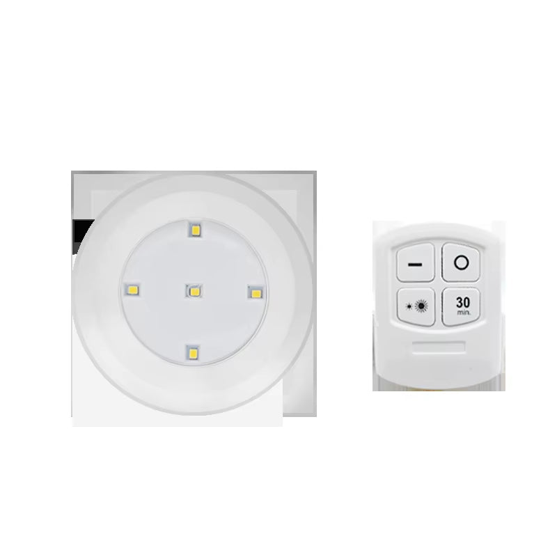 3W Super Bright Cob under Cabinet Light LED Wireless Remote Control Dimmable Wardrobe Night Lamp Home Bedroom Closet Kitchen