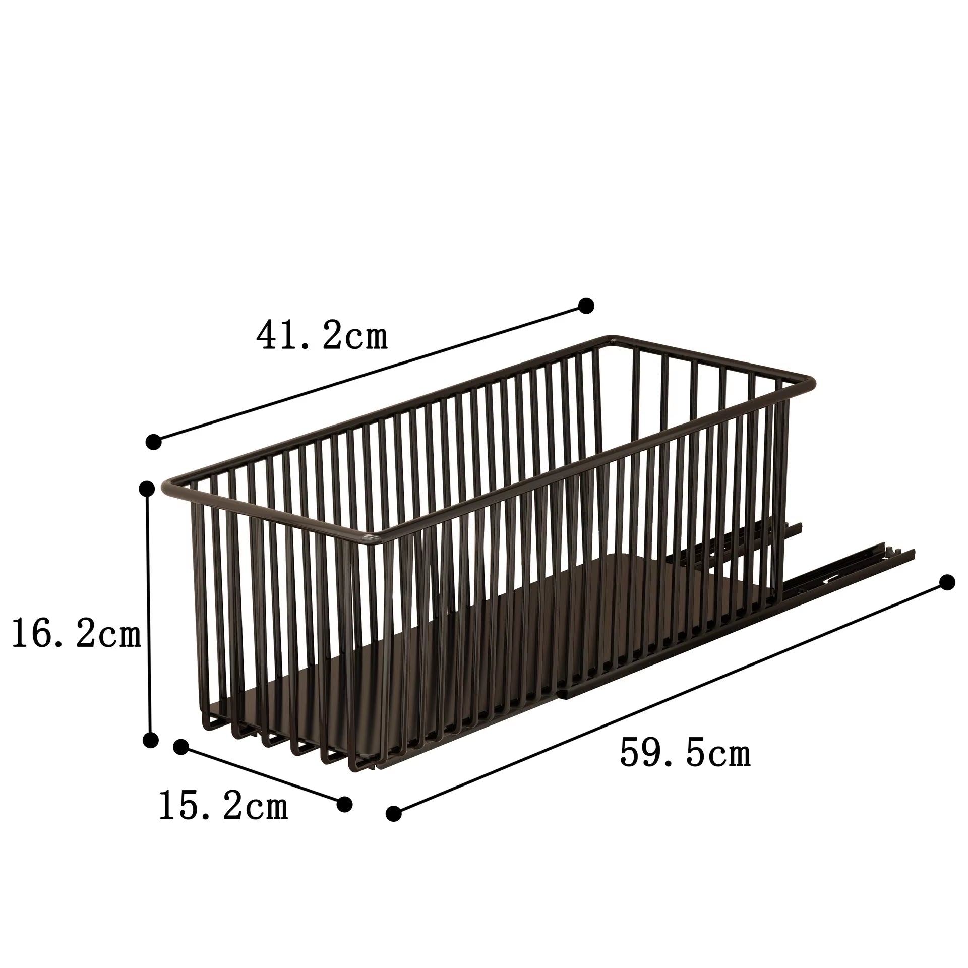 Pull Out Cabinet Organizer, 2 Pack Slide Out Drawers Pantry Shelves under Sink Clutter Organizer, Storage for Kitchen Bathroom