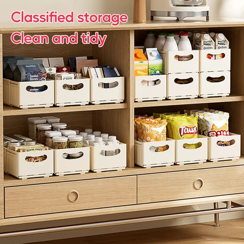 1/2/3PCS Retractable Drawer Organizer Adjustable Cabinet Storage Box Stackable Kitchen Organizers Sorting Storage Box for Home