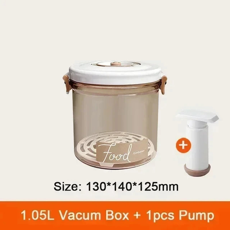 Food Vacuum Storage Box Sealed Kitchen Fresh-Keeping Box Large Capacity Food Transparent Storage Container with Vacuum Pump