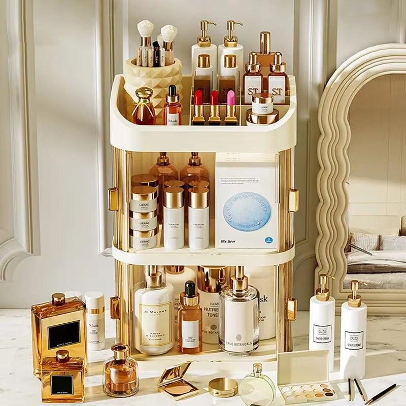 Drawer Type Organizer Desktop Storage Cosmetics Storage Box Large Capacity Dressing Table Skin Care Products Storage Rack