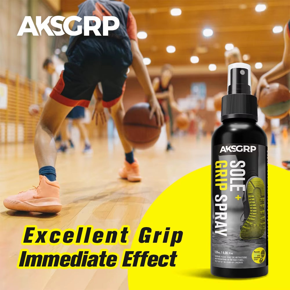 Basketball Shoe Grip Spray - Improve Sole Traction & Court Grip - Rejuvenate & Elongate Sneaker Life -For Various Shoes,120Ml