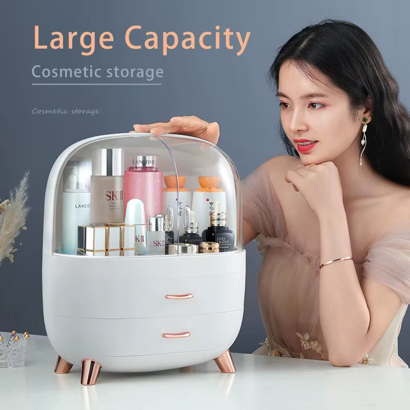 Makeup Container Polish Box Desktop Storage Organizer Makeup Drawer Large Box Cosmetic Capacity Storage Nail Jewelry Organizer