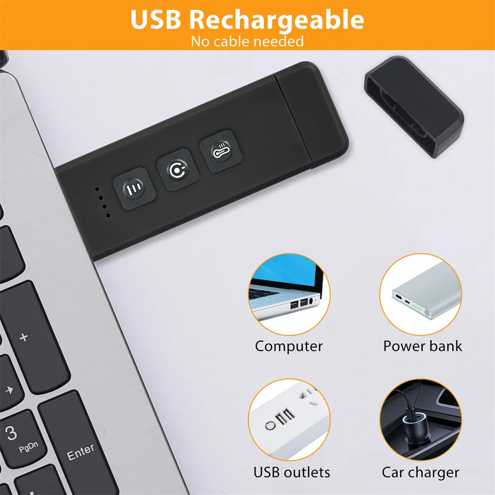 Clip-On Bookmark Book Light with Timer USB Rechargeable Reading Light Mini Led Read Light Portable Bedside Desk Light Read Lamp