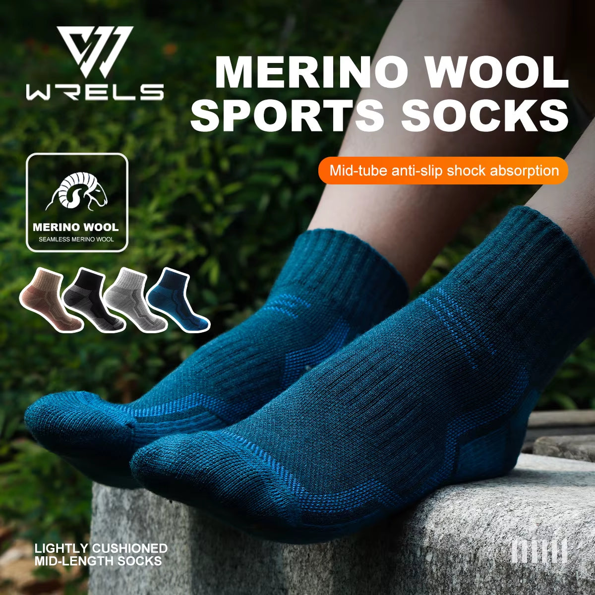 Merino Wool Socks for Men, Super Thick Hiking Socks Thermal Socks for Cold Weather Compression Running Sock for Man Women
