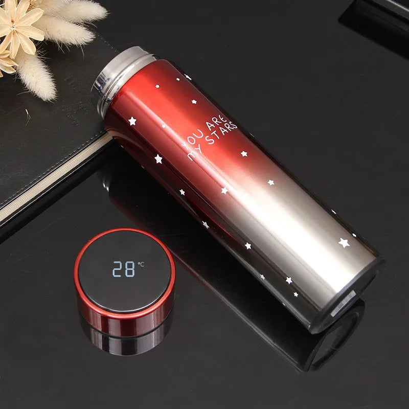 Smart Stainless Steel Thermal Bottle Display Temperature Thermal Mug Food Thermos for Tea Water Bottle with Heating Travel Cup