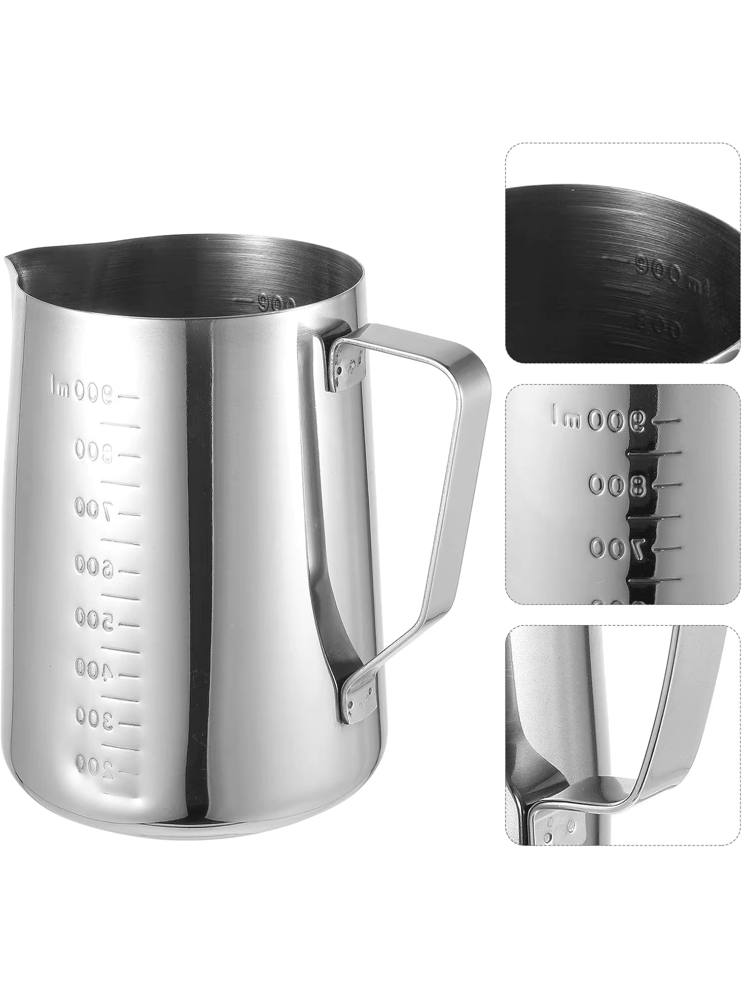 900Ml Candle Wax Melting Pot with High Spoon - Stainless Steel Candle Making Pot and Spoon - Candle Wax Melting Pot for Candle Making Supplies - Candle Melting Pot for Melting Wax - Candle Pouring Pot