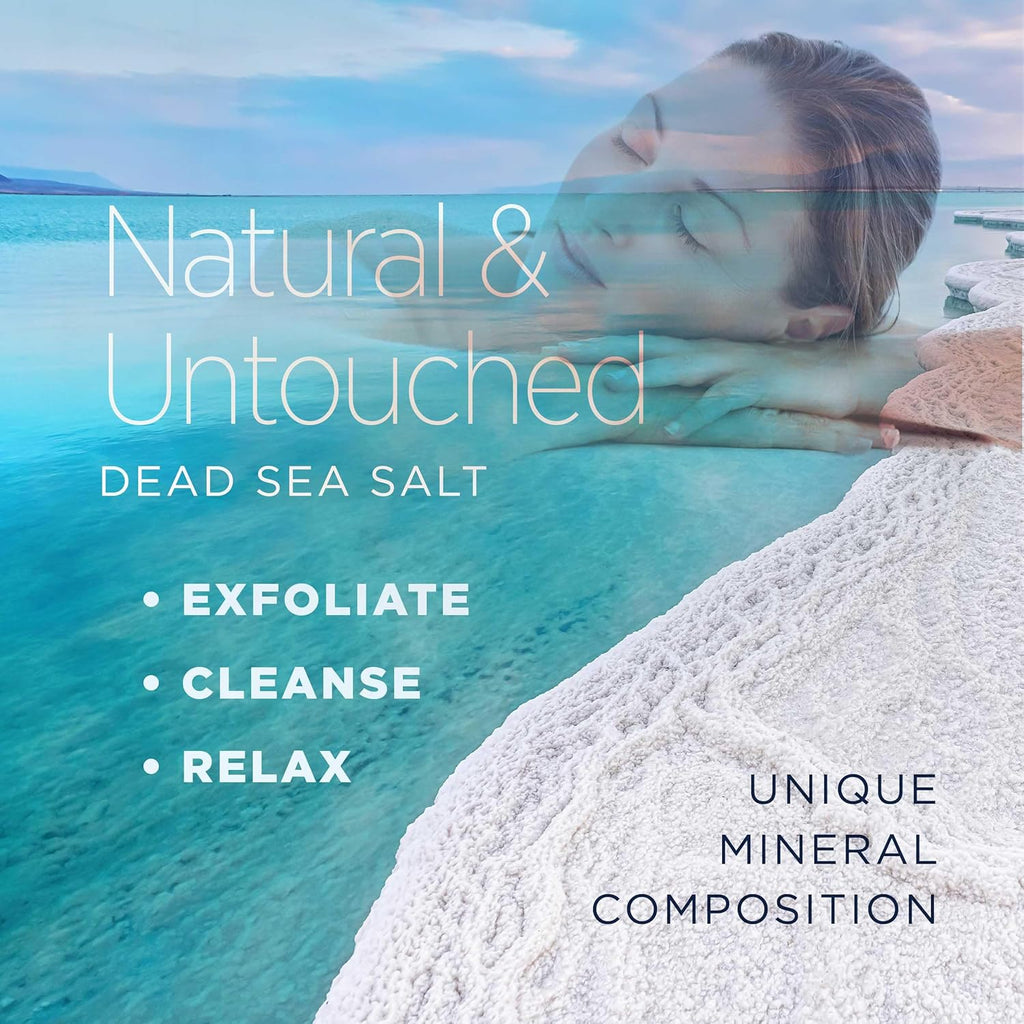 Fine Grain Dead Sea Salt for Bath & Soaking – 2 Lbs, Fast-Dissolving, 100% Pure & Natural, Unscented, Skin-Nourishing Sea Salt