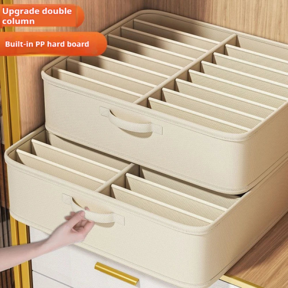 24 Grids Pants Sweater T-Shirt Jeans Storage Box Wardrobe Clothes Storage Organizer with Board Cabinet Drawer Storage Boxes