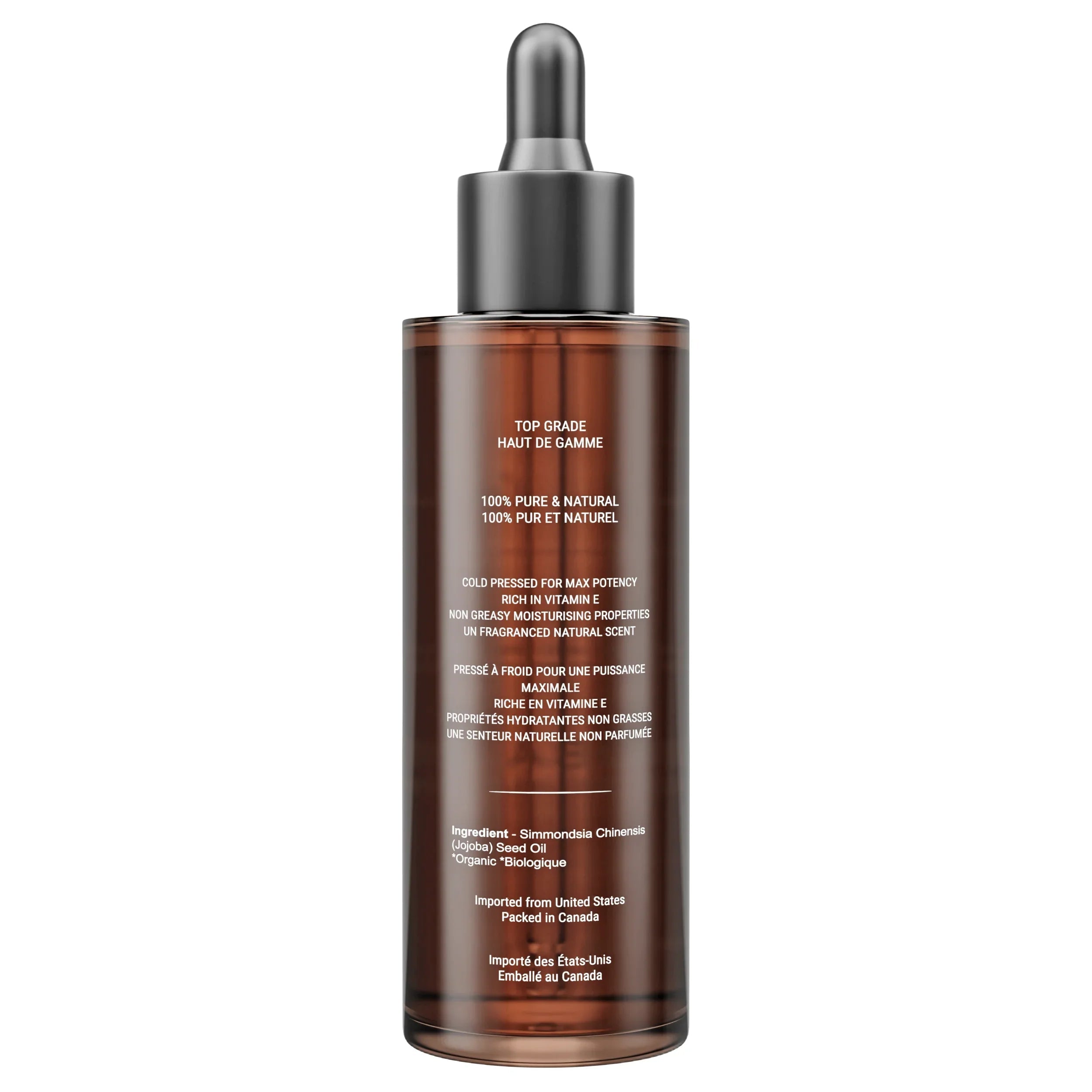 Canadian Grace 100% Organic Jojoba Oil – Cold-Pressed, Pure & Premium for Skin Hydration & Healthier, Fuller-Looking Hair