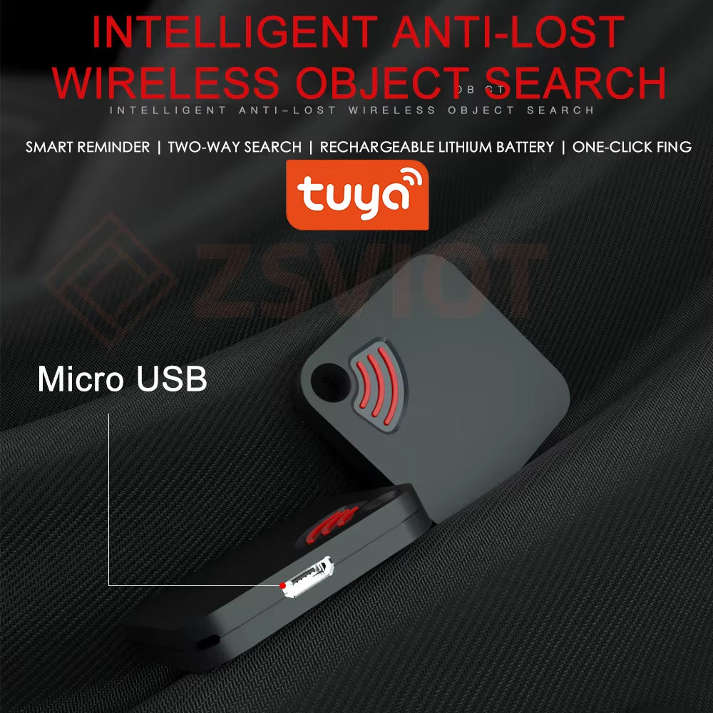 Tuya APP Anti-Lost Alarm Bluetooth Anti-Lost Device Smart Finder Alarm Tile Wallet Keys Alarm Locator Realtime Kids Pets