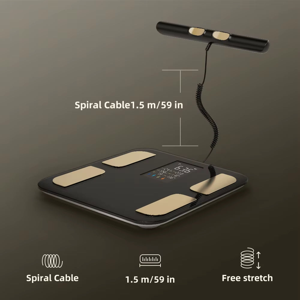 Smart Bioimpedance Scale New Smart Body Composition Scale Digital Scale Body Fat Weight Scale Balance Bioimpedance Scale