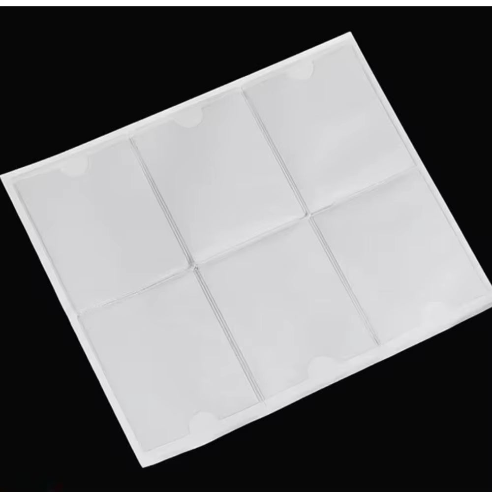 10PCS Adhesive Vinyl Pouch Tag PVC Envelope Self-Adhesive Sign Holder Ticket Sleeves Plastic Price Card Label Nameplate Pockets