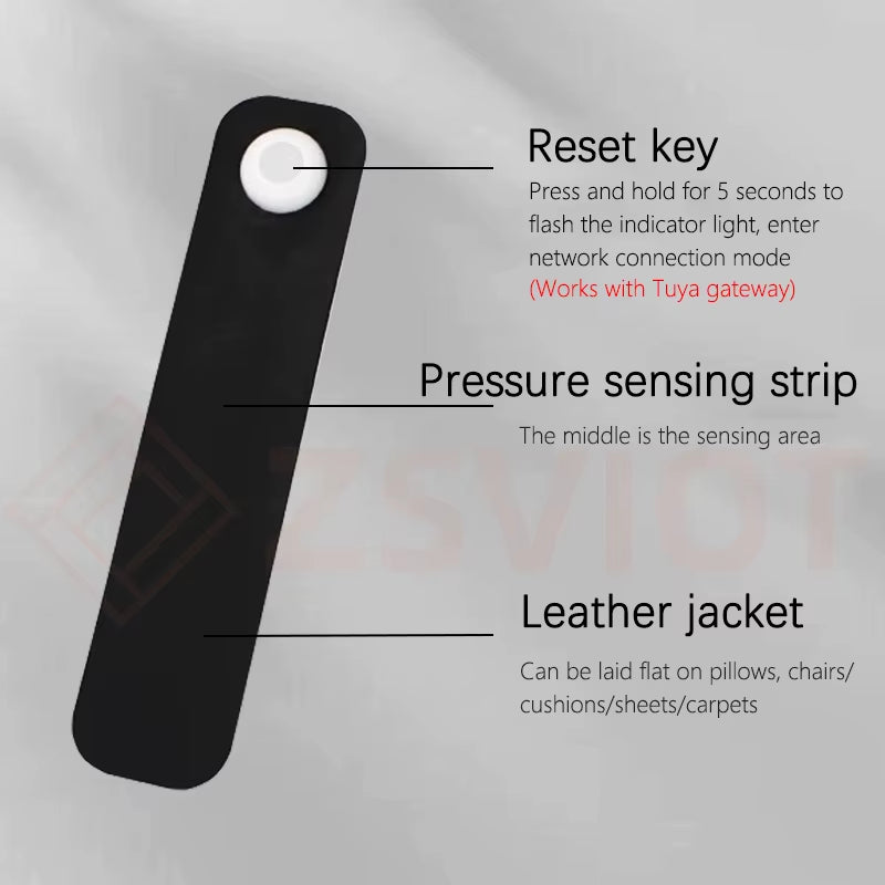 Tuya Zigbee Multifunctional Pressure Sensor Flexible Thin Film Pressure Sensor Smart Linkage Built-In Battery Smart Life APP
