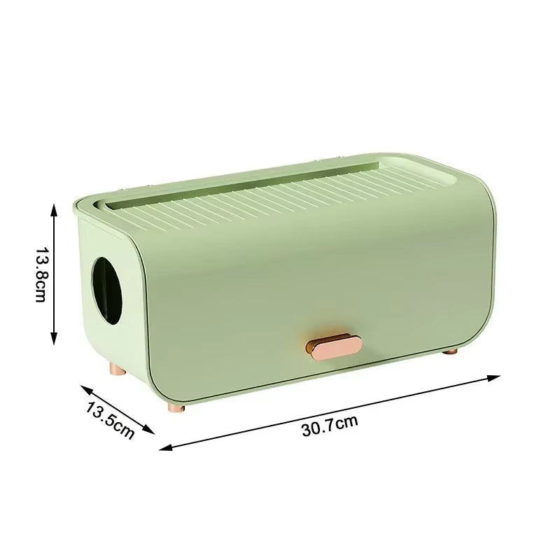 Power Cable Storage Box Desktop Line Storage Case Organizer Box Socket Plug Wireless Wifi Router Board Bracket for Household