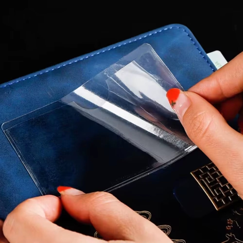 10PCS Adhesive Vinyl Pouch Tag PVC Envelope Self-Adhesive Sign Holder Ticket Sleeves Plastic Price Card Label Nameplate Pockets