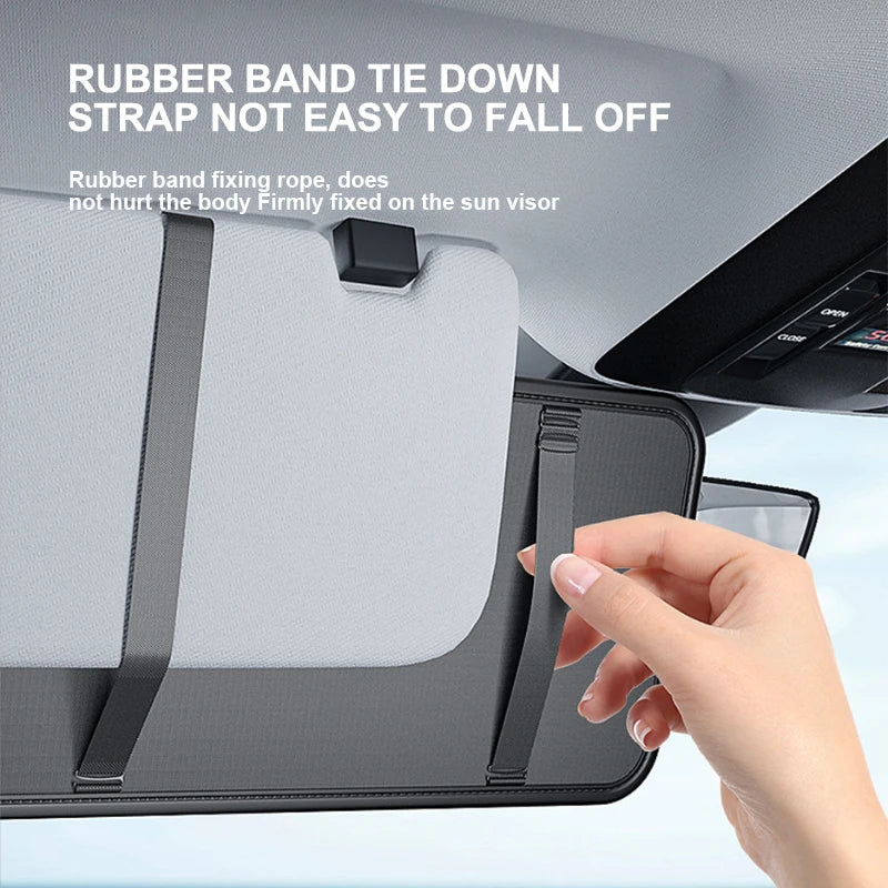 Luxury Car Sun Visor Organizer Universal Visor Panel Storage Bag PU Leahter Multi-Pocket Auto Storage Pouch Glasses Box