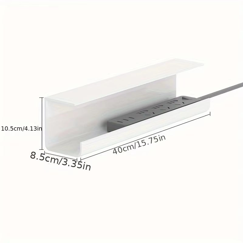 Undertable Cable Management Rack without Punching Storage Box Computer Desk Bottom Wire Fixing Plug Arrangement