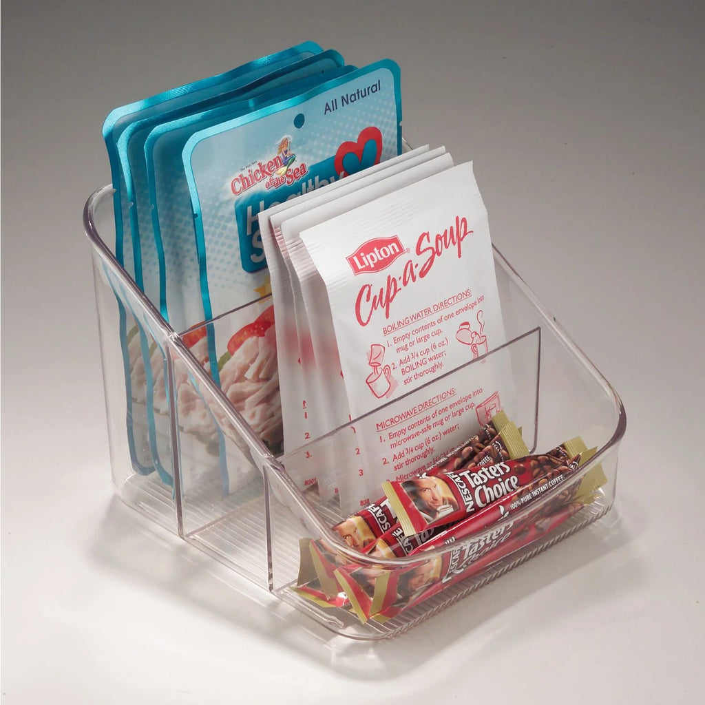 Clear 3-Tier Linus Packet Organizer Bin