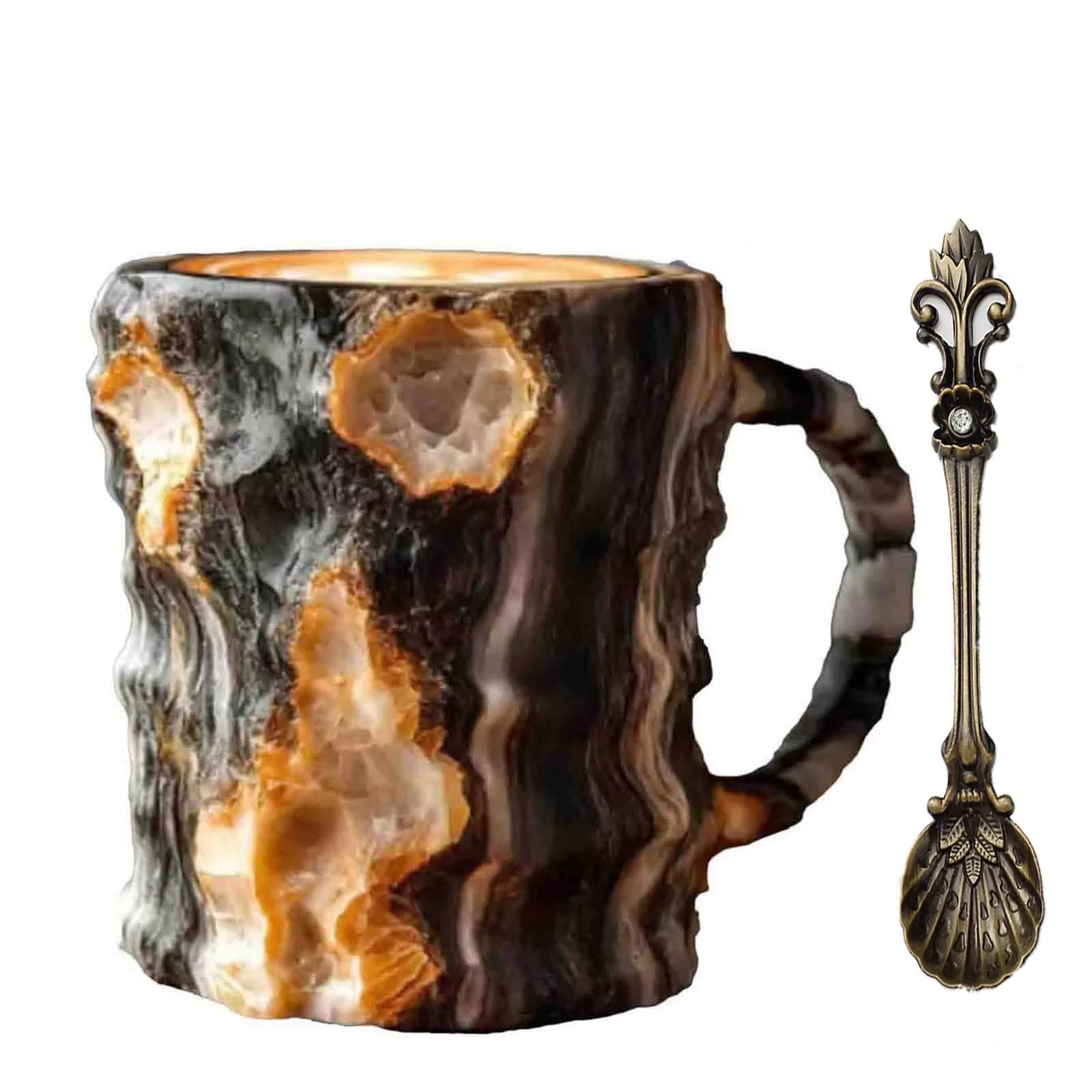 Mineral Crystal Coffee Mug 2025 New Multi-Colored Elegant Crystal Christmas Mugs Gift for Home and Office Kitchen Supplies