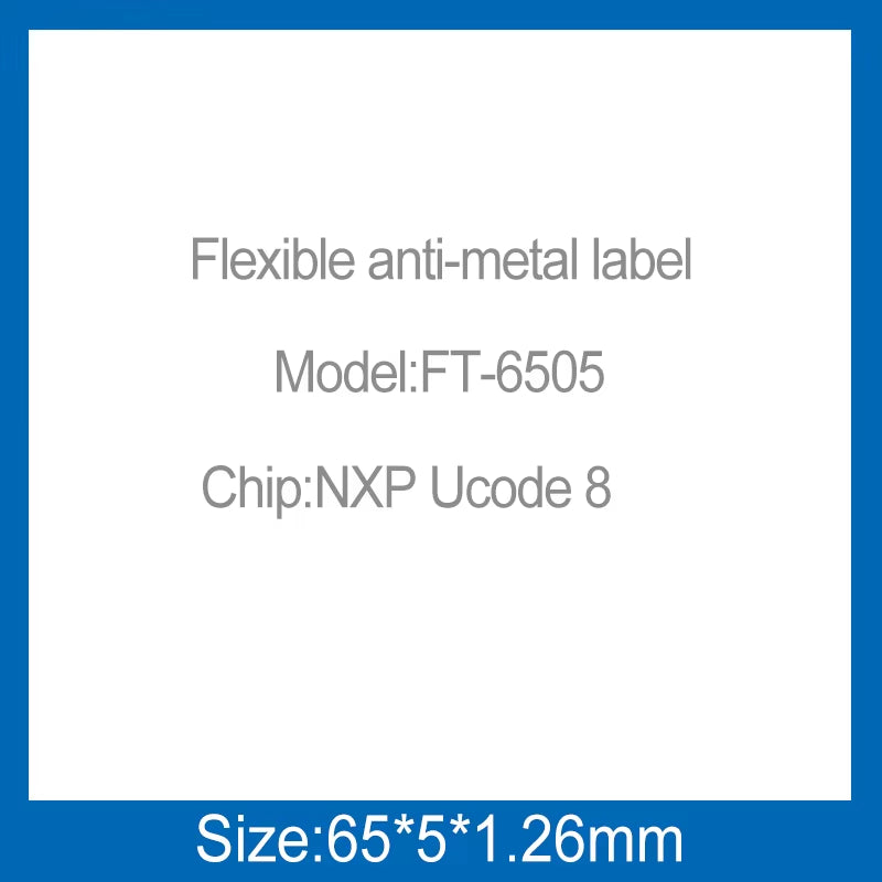 100Pcs  UHF Label 860Mhz 960Mhz Impinj Monza R6P Flexible Printable Anti-Metal RFID Tag