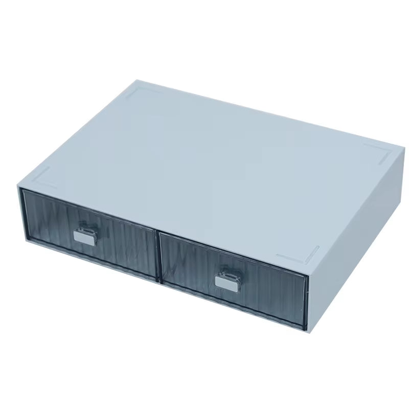 Ins Acrylic Pen Holder Storage Box Desktop Stationery Pen Box Office Transparent Large-Capacity Drawer Makeup Organizer Cosmetic