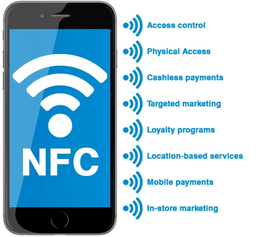 1Pc Epoxy Mini Card NTAG216 NFC Sticker 888 Bytes Proximity 13.56Mhz ISO14443A Small RFID Tag 42*26Cm Waterproof Keyfob Token