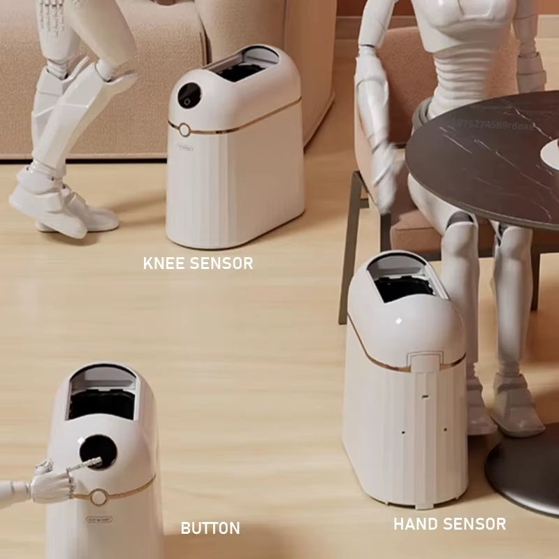 Automatic Packing Trash Can 10 Liters Garbage Cans for Kitchens Smart Automatic Bagging Trash Bin Home Induction Wastebasket