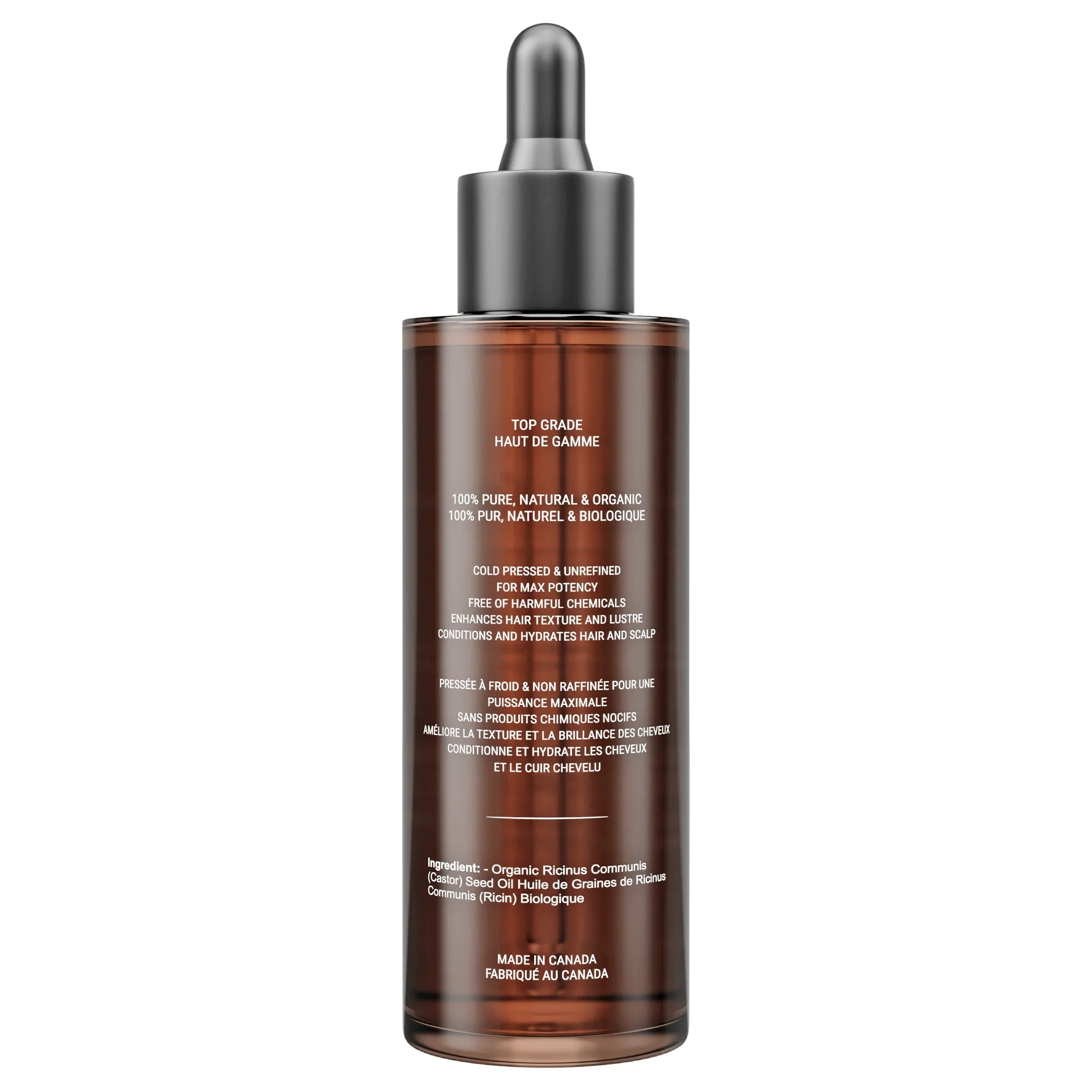 Canadian Grace 100% Organic Jamaican Black Castor Oil – Pure, Cold-Pressed & Authentic for Hair Growth & Skin Nourishment