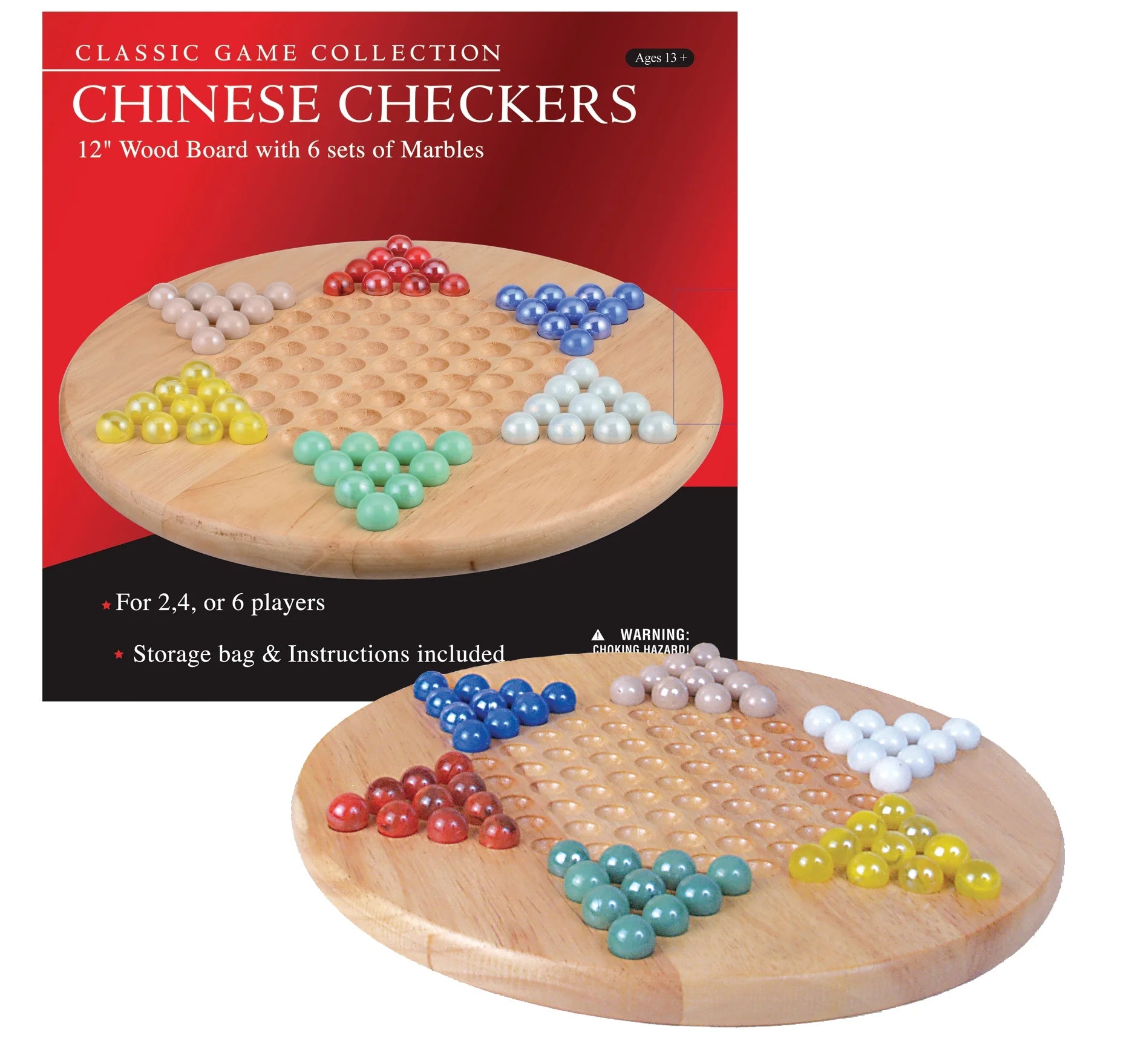 Classic Games Collection Chinese Checkers with Marbles