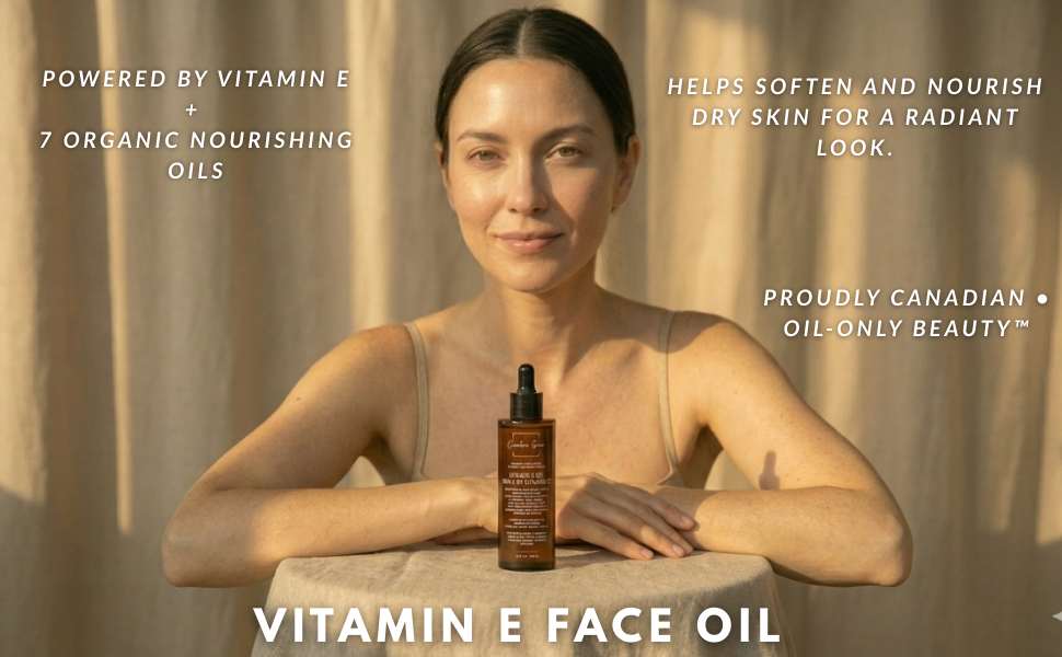 Canadian Grace Vitamin E Face Oil | 70,000 IU with 7 Organic Oils
